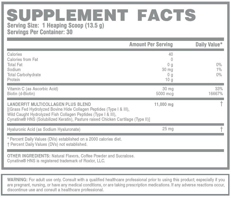 MULTI HYDROLYZED COLLAGEN – 405 g – Landerfit