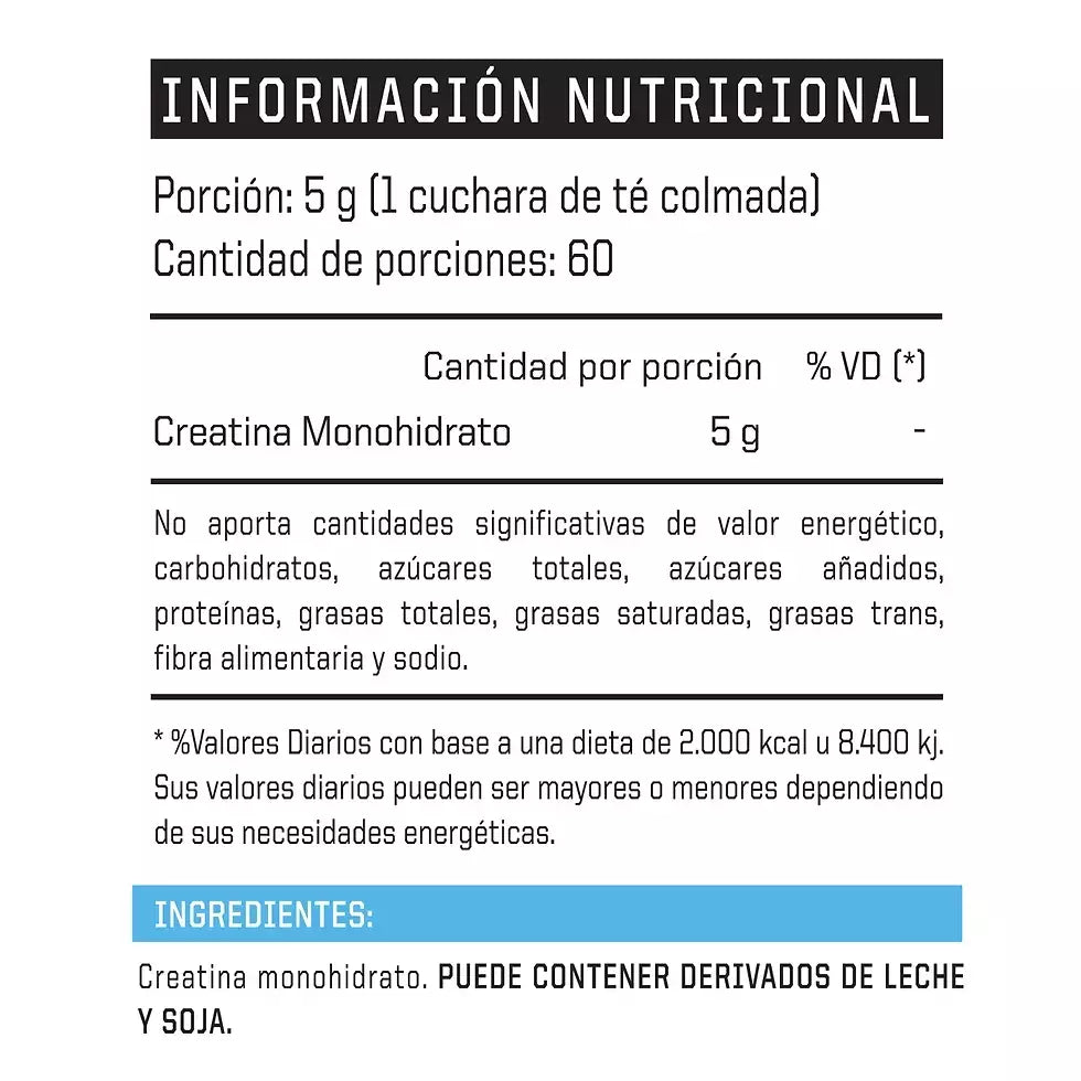 Creatina Monohidrato Micronizada ENA 300 g – 100% Pura