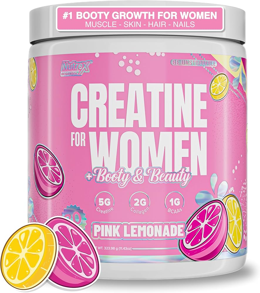 CREATINE FOR WOMEN – Pink Lemonade | 5g Creatina + 2g Colágeno + Beauty Matrix