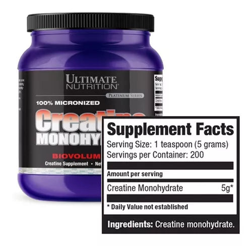 Creatina Monohidratada Ultimate Nutrition 1 Kg – 100% Micronized